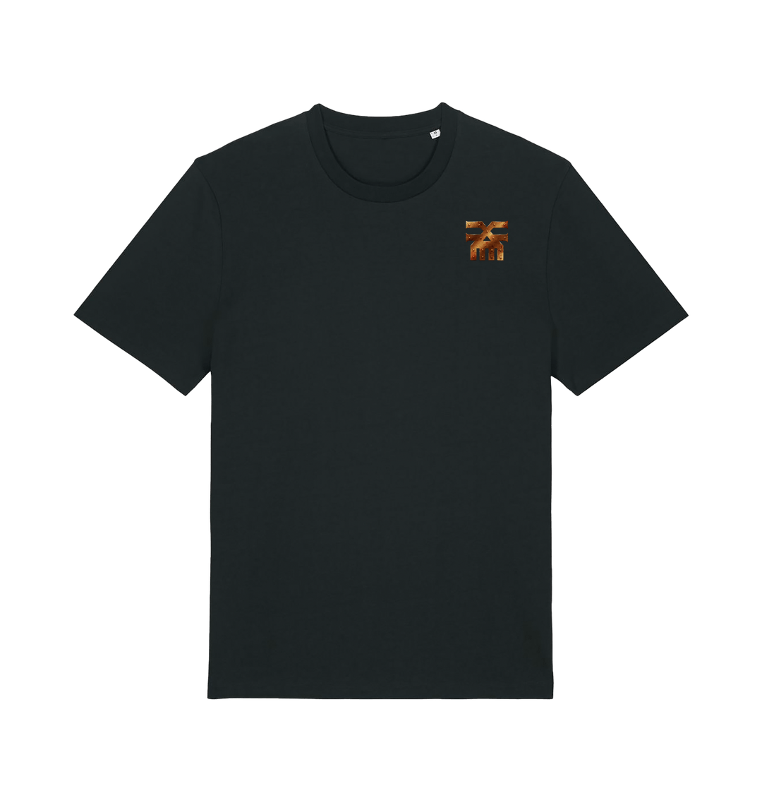 Black Printed T-shirt Front